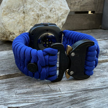 Load image into Gallery viewer, Paracord Watchband compatible with Samsung Galaxy Watch Ultra, Galaxy Watch 3, Galaxy Watch 4, Galaxy Watch 5, Galaxy Watch 6, Galaxy Watch 7 (watch not included).
