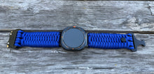 Load image into Gallery viewer, Paracord Watchband compatible with Samsung Galaxy Watch Ultra, Galaxy Watch 3, Galaxy Watch 4, Galaxy Watch 5, Galaxy Watch 6, Galaxy Watch 7 (watch not included).

