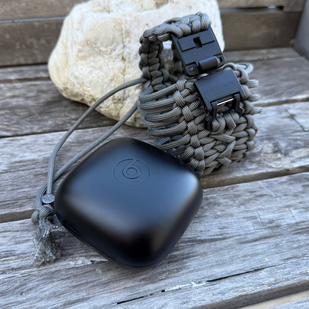 Paracord Buds case compatible with PowerBeats Pro, AirPods Pro 1 and 2, AirPods 3 and 4, Galaxy Buds 3/3 Pro(earbuds and case not included).