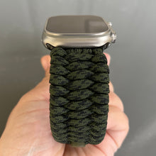 Charger l&#39;image dans la galerie, Paracord Watch Band compatible with Apple Watch  Series 1, 2, 3, 4, 5, 6, 7, 8, 9, Ultra, Ultra 2 &amp; SE (watch not included)
