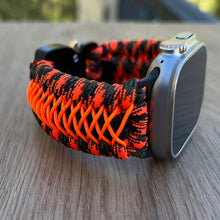 Cargar imagen en el visor de la galería, Paracord Watch Band compatible with Apple Watch  Series 1, 2, 3, 4, 5, 6, 7, 8, 9, Ultra, Ultra 2 &amp; SE (watch not included)
