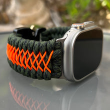 Cargar imagen en el visor de la galería, Paracord Watch Band compatible with Apple Watch  Series 1, 2, 3, 4, 5, 6, 7, 8, 9, Ultra, Ultra 2 &amp; SE (watch not included)
