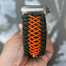 Cargar imagen en el visor de la galería, Paracord Watch Band compatible with Apple Watch  Series 1, 2, 3, 4, 5, 6, 7, 8, 9, Ultra, Ultra 2 &amp; SE (watch not included)
