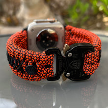 Cargar imagen en el visor de la galería, Paracord Watch Band compatible with Apple Watch  Series 1, 2, 3, 4, 5, 6, 7, 8, 9, Ultra, Ultra 2 &amp; SE (watch not included)
