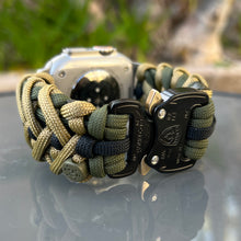 Cargar imagen en el visor de la galería, Paracord Watch Band compatible with Apple Watch  Series 1, 2, 3, 4, 5, 6, 7, 8, 9, Ultra, Ultra 2 &amp; SE (watch not included)
