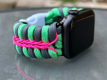 Cargar imagen en el visor de la galería, Paracord Watch Band compatible with Apple Watch  Series 1, 2, 3, 4, 5, 6, 7, 8, 9, Ultra, Ultra 2 &amp; SE (watch not included)
