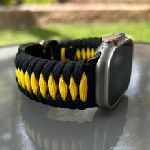 Cargar imagen en el visor de la galería, Paracord Watch Band compatible with Apple Watch  Series 1, 2, 3, 4, 5, 6, 7, 8, 9, Ultra, Ultra 2 &amp; SE (watch not included)
