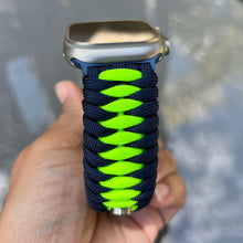 Cargar imagen en el visor de la galería, Paracord Watch Band compatible with Apple Watch  Series 1, 2, 3, 4, 5, 6, 7, 8, 9, Ultra, Ultra 2 &amp; SE (watch not included)
