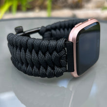 Lade das Bild in den Galerie-Viewer, Paracord Watch Band compatible with Fitbit Versa 1, Versa Lite, Versa 2, Versa 3, Versa 4, Sense, Sense 2 (watch not included).
