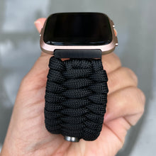 Cargar imagen en el visor de la galería, Paracord Watch Band compatible with Fitbit Versa 1, Versa Lite, Versa 2, Versa 3, Versa 4, Sense, Sense 2 (watch not included).
