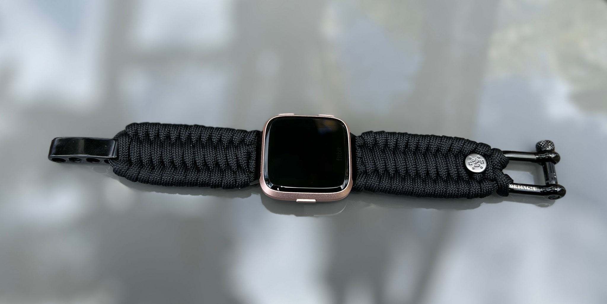 Bracelet de montre en paracorde pour Fitbit Versa 1, Versa 2