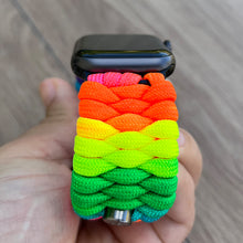 Load image into Gallery viewer, Personalized Paracord Watch Band for Apple Watch Series 1-11, Ultra, Ultra 2, Ultra 3, and SE (watch not included).

