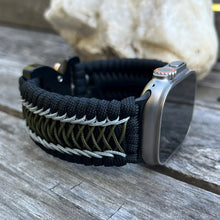 Load image into Gallery viewer, Personalized Paracord Watch Band for Apple Watch Series 1-11, Ultra, Ultra 2, Ultra 3, and SE (watch not included).
