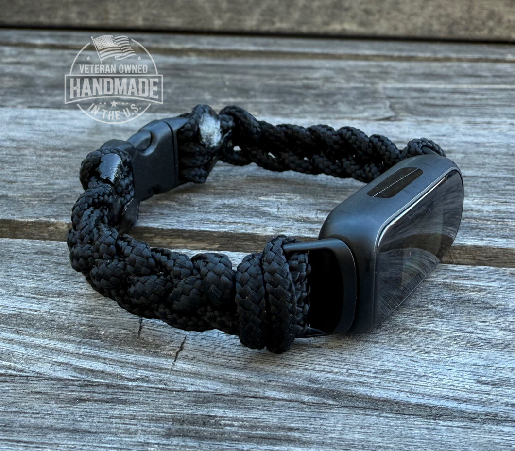 Paracord watch band personalized to replace bands for Fitbit Inspire, Fitbit Luxe, and Fitbit Alta (watch not included)