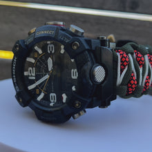 Laden und Abspielen von Videos im Galerie-Viewer, Personalized Paracord Watchband compatible with Casio G-SHOCK (watch not included)
