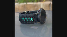 Cargar y reproducir el video en el visor de la galería, Paracord Watchband compatible with Samsung Galaxy Watch Ultra, Galaxy Watch 3, Galaxy Watch 4, Galaxy Watch 5, Galaxy Watch 6, Galaxy Watch 7 (watch not included)
