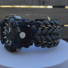 Laden und Abspielen von Videos im Galerie-Viewer, Personalized Paracord Watchband compatible with Casio G-SHOCK (watch not included)
