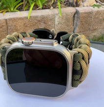 Laden und Abspielen von Videos im Galerie-Viewer, Paracord Watch Band compatible with Apple Watch  Series 1, 2, 3, 4, 5, 6, 7, 8, 9, Ultra, Ultra 2 &amp; SE (watch not included)
