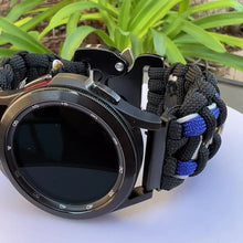 Cargar y reproducir el video en el visor de la galería, Paracord Watchband compatible with Samsung Galaxy Watch Ultra, Galaxy Watch 3, Galaxy Watch 4, Galaxy Watch 5, Galaxy Watch 6, Galaxy Watch 7 (watch not included)
