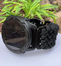 Cargar y reproducir el video en el visor de la galería, Paracord Watchband compatible with Garmin Approach, D2, Descent, Enduro, Epix (Gen 2), Fenix, Forerunner 230/235/630/735XT/935/955, Instinct, MARQ, Tactix, Quatix (watch not included).
