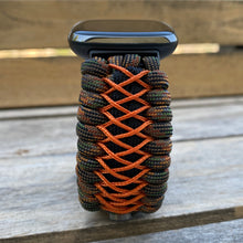 Load image into Gallery viewer, Paracord Watch Band compatible with Fitbit Versa 1, Versa Lite, Versa 2, Versa 3, Versa 4, Sense, Sense 2 (watch not included).
