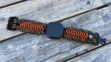 Load image into Gallery viewer, Paracord Watch Band compatible with Fitbit Versa 1, Versa Lite, Versa 2, Versa 3, Versa 4, Sense, Sense 2 (watch not included).
