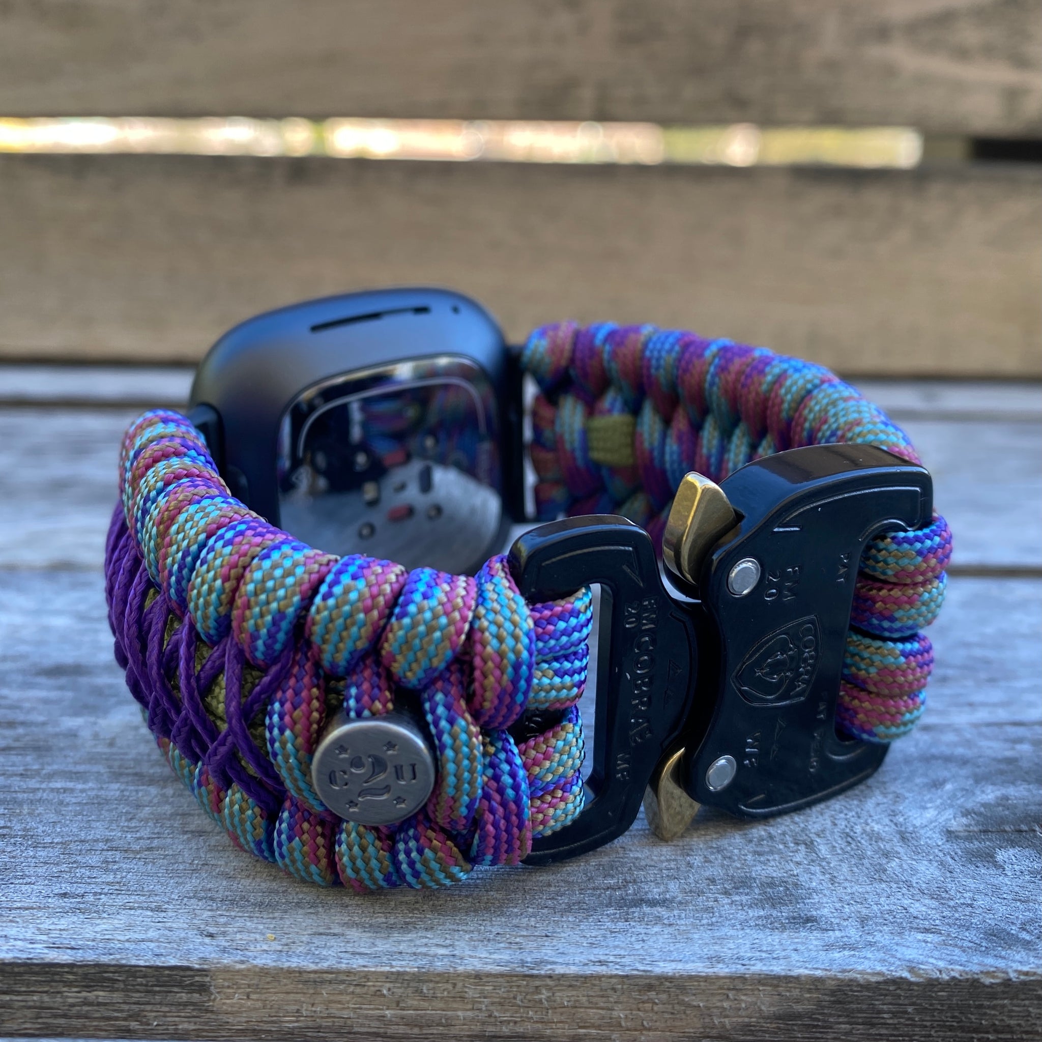 Bracelet de montre en paracorde pour Fitbit Versa 1, Versa 2