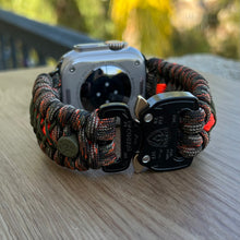 Cargar imagen en el visor de la galería, Paracord Watch Band compatible with Apple Watch  Series 1, 2, 3, 4, 5, 6, 7, 8, 9, Ultra, Ultra 2 &amp; SE (watch not included)
