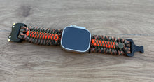 Cargar imagen en el visor de la galería, Paracord Watch Band compatible with Apple Watch  Series 1, 2, 3, 4, 5, 6, 7, 8, 9, Ultra, Ultra 2 &amp; SE (watch not included)
