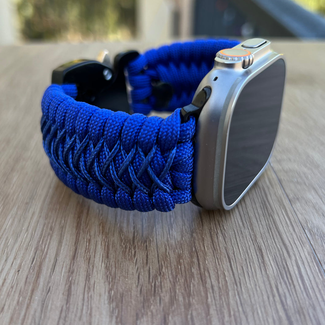 Paracord Watch Band compatible with Apple Watch  Series 1, 2, 3, 4, 5, 6, 7, 8, Ultra & SE (watch not included).