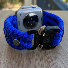 Load image into Gallery viewer, Paracord Watch Band compatible with Apple Watch  Series 1, 2, 3, 4, 5, 6, 7, 8, Ultra &amp; SE (watch not included).
