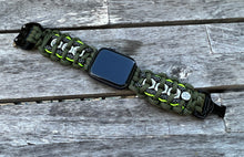 Load image into Gallery viewer, Paracord Watch Band compatible with Apple Watch  Series 1, 2, 3, 4, 5, 6, 7, 8, 9, Ultra, Ultra 2 &amp; SE (watch not included)
