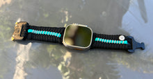 Cargar imagen en el visor de la galería, Paracord Watch Band compatible with Apple Watch  Series 1, 2, 3, 4, 5, 6, 7, 8, 9, Ultra, Ultra 2 &amp; SE (watch not included)
