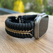 Lade das Bild in den Galerie-Viewer, Paracord Watch Band compatible with Apple Watch  Series 1, 2, 3, 4, 5, 6, 7, 8, 9, Ultra, Ultra 2 &amp; SE (watch not included)
