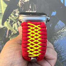 Cargar imagen en el visor de la galería, Paracord Watch Band compatible with Apple Watch  Series 1, 2, 3, 4, 5, 6, 7, 8, 9, Ultra, Ultra 2 &amp; SE (watch not included)
