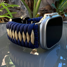 Lade das Bild in den Galerie-Viewer, Paracord Watch Band compatible with Apple Watch  Series 1, 2, 3, 4, 5, 6, 7, 8, 9, Ultra, Ultra 2 &amp; SE (watch not included)
