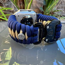 Cargar imagen en el visor de la galería, Paracord Watch Band compatible with Apple Watch  Series 1, 2, 3, 4, 5, 6, 7, 8, 9, Ultra, Ultra 2 &amp; SE (watch not included)
