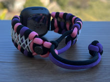 Load image into Gallery viewer, Paracord Watch Band compatible with Fitbit Versa 1, Versa Lite, Versa 2, Versa 3, Versa 4, Sense, Sense 2 (watch not included).
