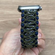 Load image into Gallery viewer, Paracord Watch Band compatible with Apple Watch  Series 1, 2, 3, 4, 5, 6, 7, 8, 9, Ultra, Ultra 2 &amp; SE (watch not included)
