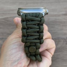 Cargar imagen en el visor de la galería, Paracord Watch Band compatible with Apple Watch  Series 1, 2, 3, 4, 5, 6, 7, 8, 9, Ultra, Ultra 2 &amp; SE (watch not included)
