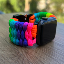 Load image into Gallery viewer, Paracord Watch Band compatible with Apple Watch  Series 1, 2, 3, 4, 5, 6, 7, 8, 9, Ultra, Ultra 2 &amp; SE (watch not included)
