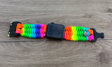 Cargar imagen en el visor de la galería, Paracord Watch Band compatible with Apple Watch  Series 1, 2, 3, 4, 5, 6, 7, 8, 9, Ultra, Ultra 2 &amp; SE (watch not included)
