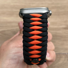 Cargar imagen en el visor de la galería, Paracord Watch Band compatible with Apple Watch  Series 1, 2, 3, 4, 5, 6, 7, 8, 9, Ultra, Ultra 2 &amp; SE (watch not included)
