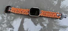 Load image into Gallery viewer, Paracord Watch Band compatible with Apple Watch  Series 1, 2, 3, 4, 5, 6, 7, 8, 9, Ultra, Ultra 2 &amp; SE (watch not included)
