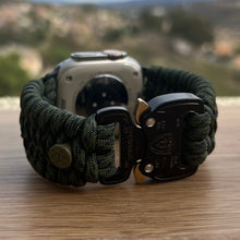 Cargar imagen en el visor de la galería, Paracord Watch Band compatible with Apple Watch  Series 1, 2, 3, 4, 5, 6, 7, 8, Ultra &amp; SE (watch not included)
