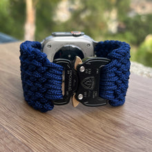 Load image into Gallery viewer, Paracord Watch Band compatible with Apple Watch  Series 1, 2, 3, 4, 5, 6, 7, 8, 9, Ultra, Ultra 2 &amp; SE (watch not included)
