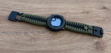 Load image into Gallery viewer, Paracord Watchband compatible with Garmin Approach, D2, Descent, Enduro, Epix (Gen 2), Fenix, Forerunner 935/955, Instinct, MARQ, Tactix, Quatix (watch not included).
