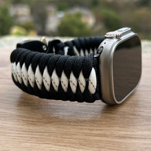 Lade das Bild in den Galerie-Viewer, Paracord Watch Band compatible with Apple Watch  Series 1, 2, 3, 4, 5, 6, 7, 8, 9, Ultra, Ultra 2 &amp; SE (watch not included)
