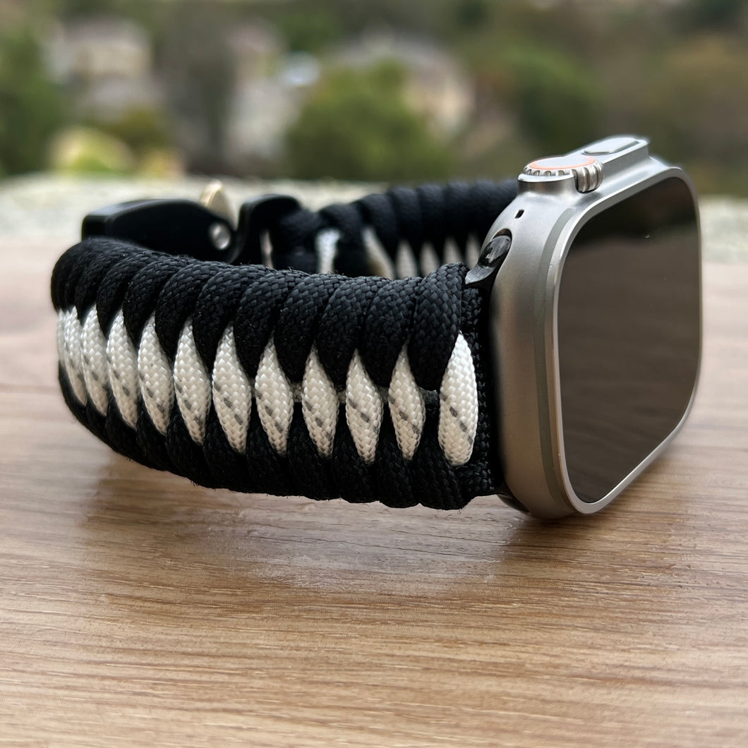 Paracord Watch Band compatible with Apple Watch  Series 1, 2, 3, 4, 5, 6, 7, 8, 9, Ultra, Ultra 2 & SE (watch not included)