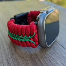 Cargar imagen en el visor de la galería, Paracord Watch Band compatible with Apple Watch  Series 1, 2, 3, 4, 5, 6, 7, 8, 9, Ultra, Ultra 2 &amp; SE (watch not included)
